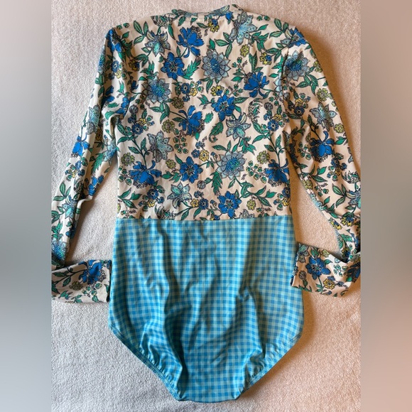 Lands End Swimsuit, One Piece, Long Sleeve, front zip. Womens Sz 10 - Picture 7 of 7